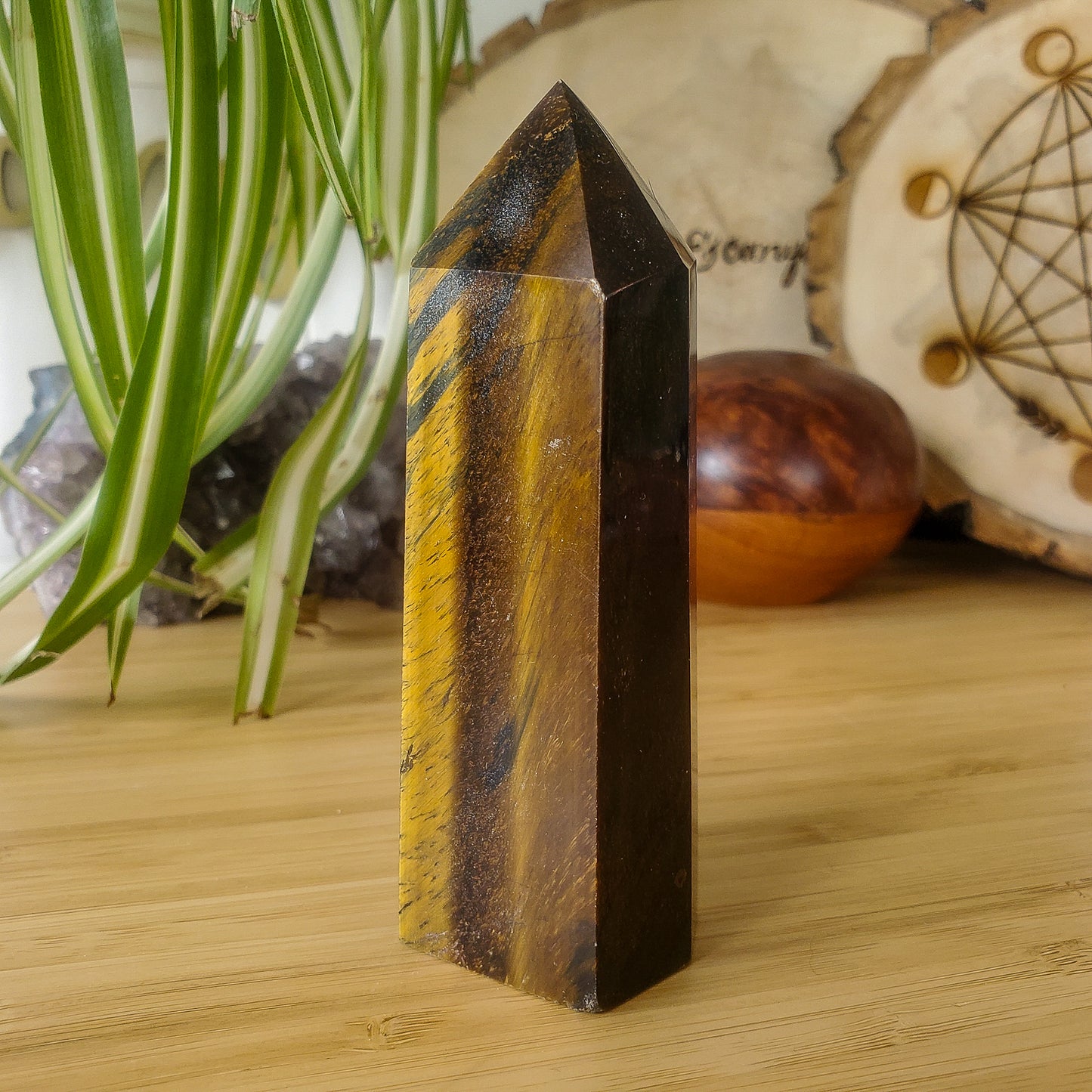 Tiger Eye Tower - Yellow and Blue