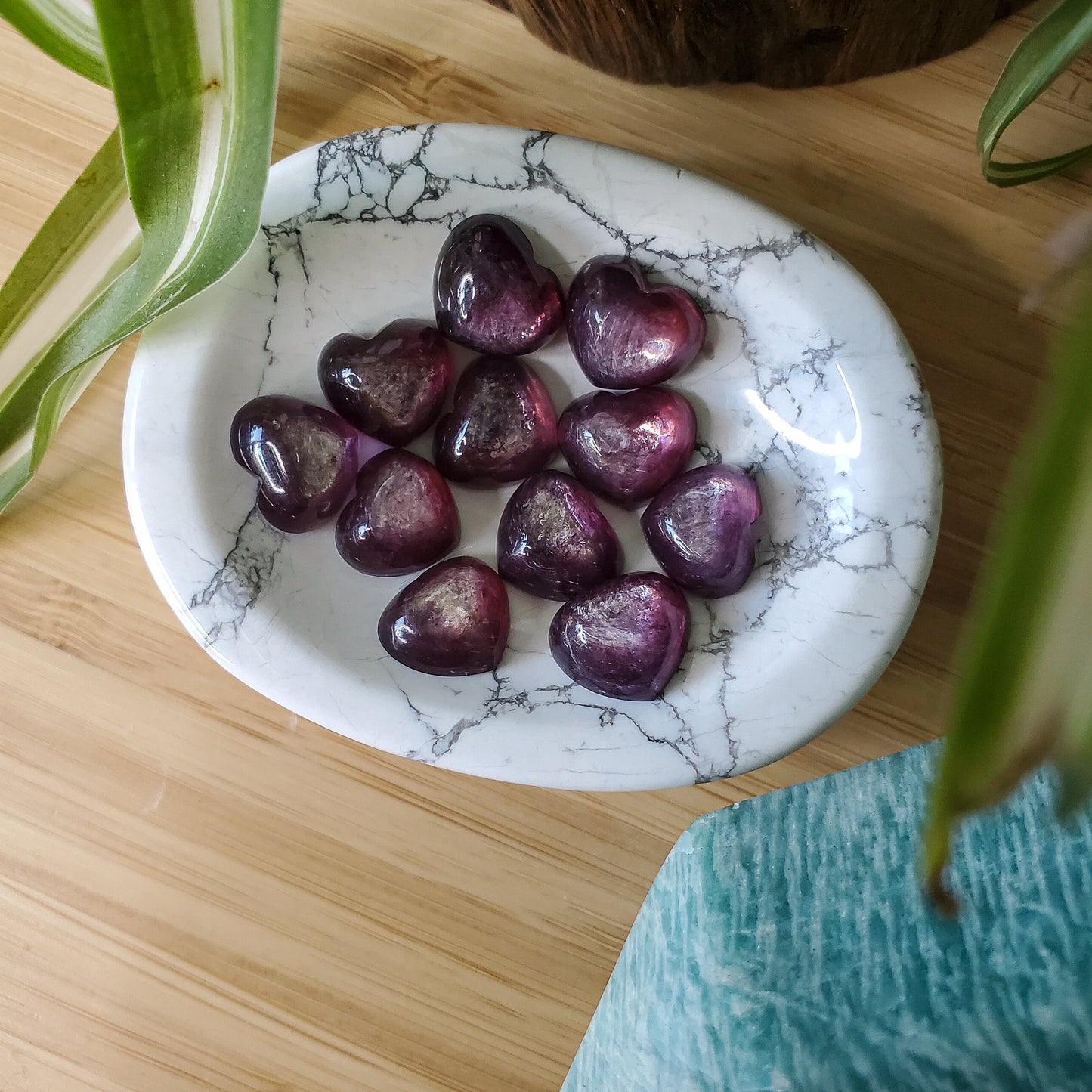 Gem Lepidolite Heart