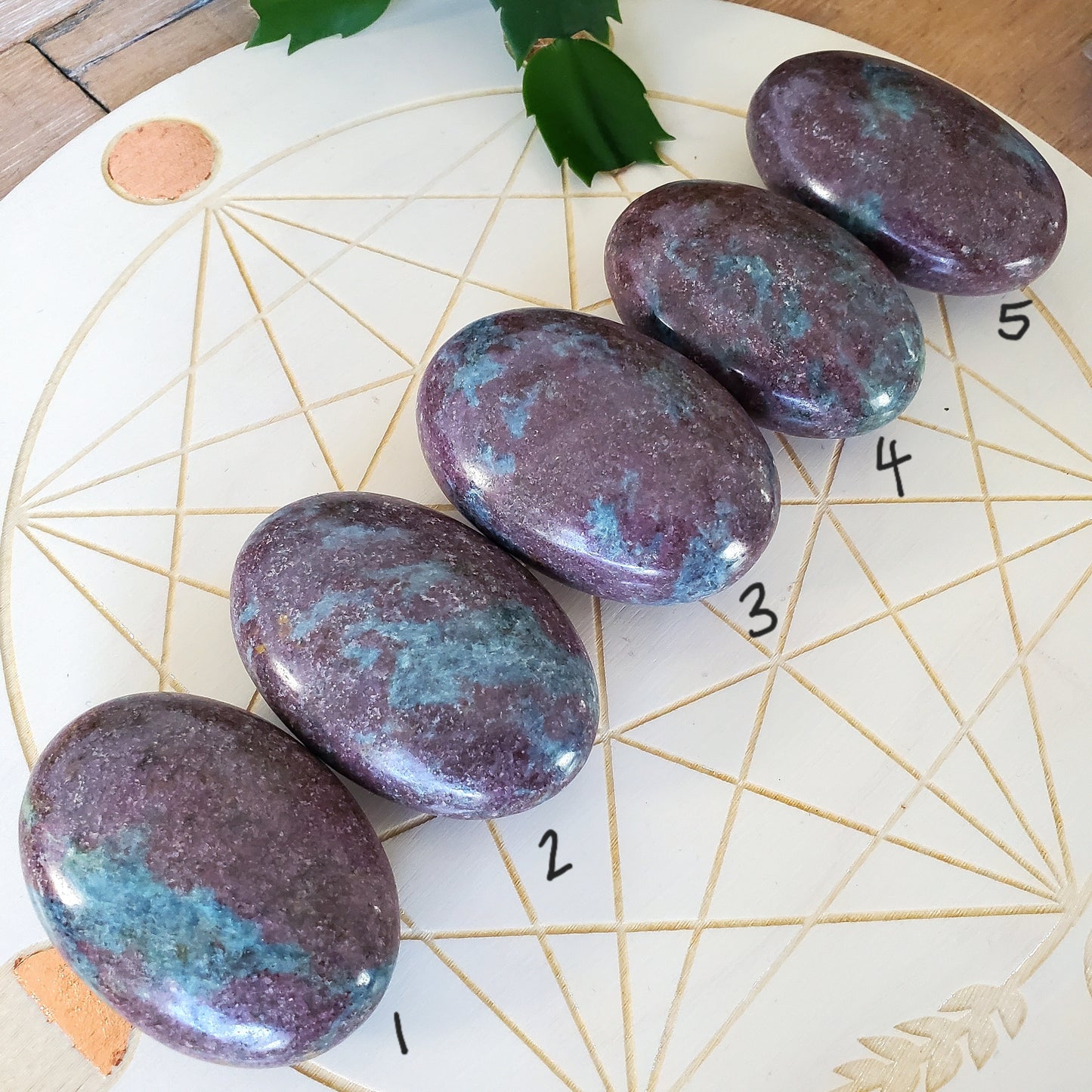 Ruby in Kyanite PalmStones