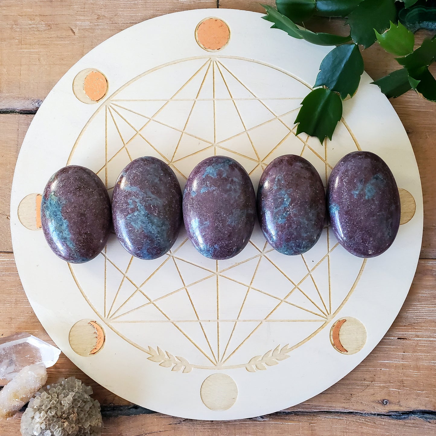Ruby in Kyanite PalmStones