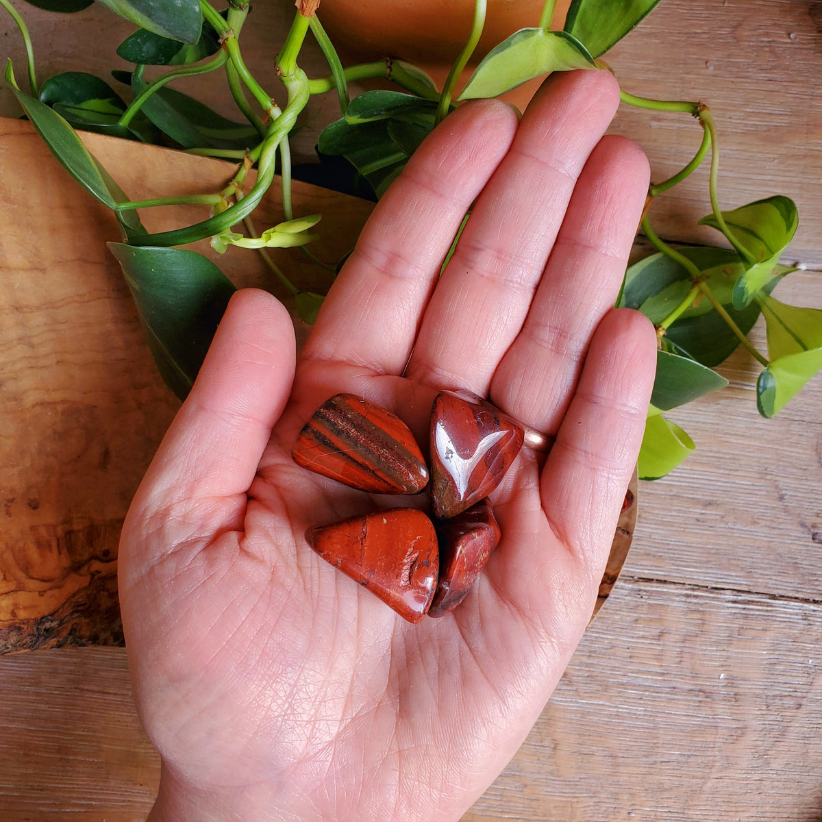 Flame Jasper Tumbled Stone - LG