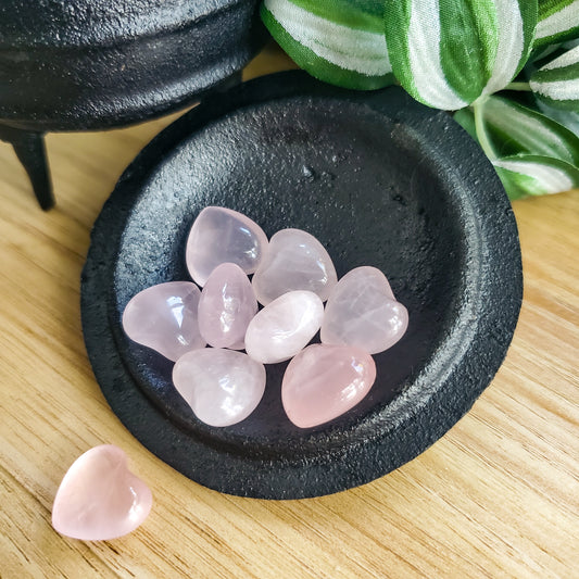 Pink Rose Quartz - Heart - Mini