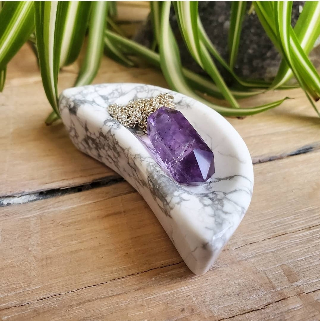 Howlite Moon Bowls