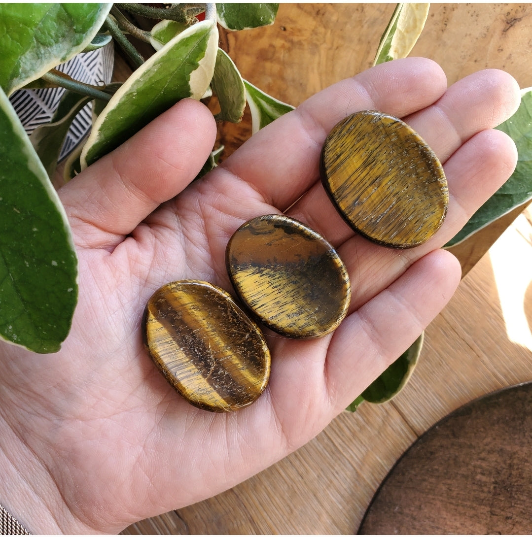 Tiger Eye - Worry Stone - Polished