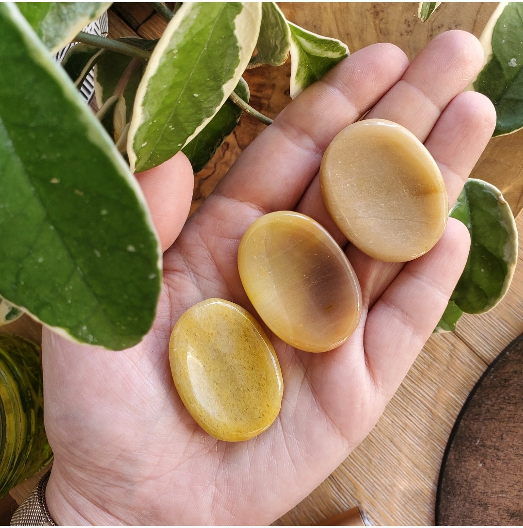 Yellow Aventurine - Worry Stone - Polished